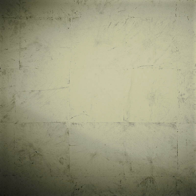 Moonglow tinted glass gilded with Silver Leaf
